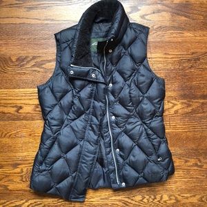 Black Eddie Bauer goose down vest
